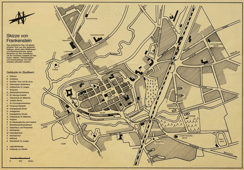 Frankenstein Stadtplan deutsch