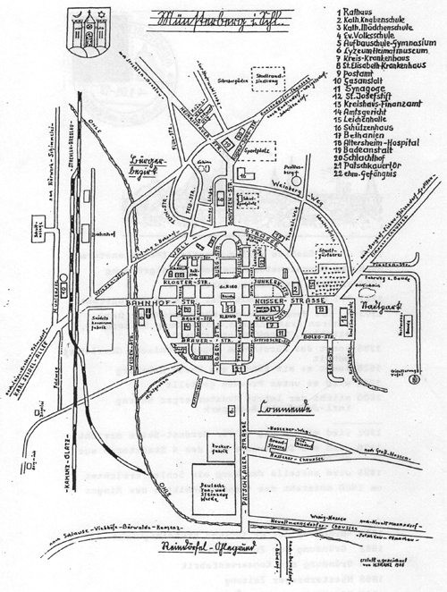 Stadtplan Mnsterberg deutsch