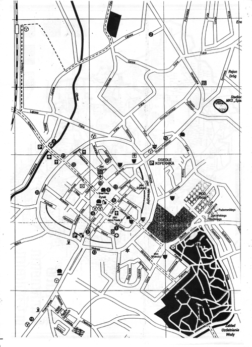 Stadtplan Mnsterberg polnisch